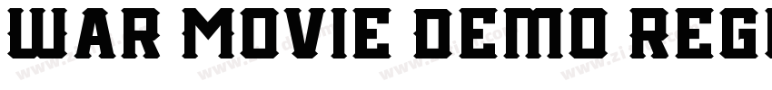 War Movie Demo Regul字体转换